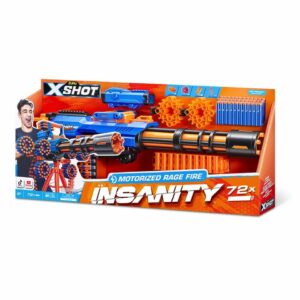 Pistola X-Shot Insanity motorized rage fire con 72 balas