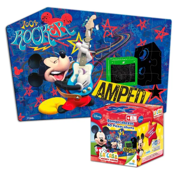 ROMPECABEZAS MICKEY MOUSE DE 40 PIEZAS SILUETA