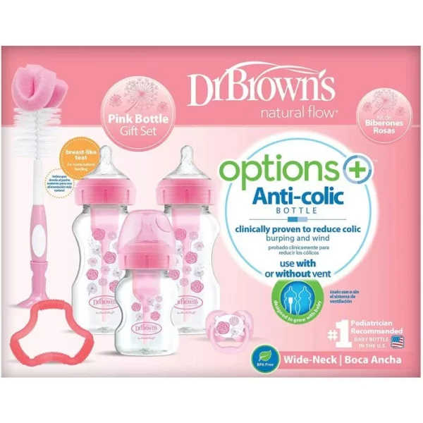 SET DE BIBERONES DR.BROWNS ROSA