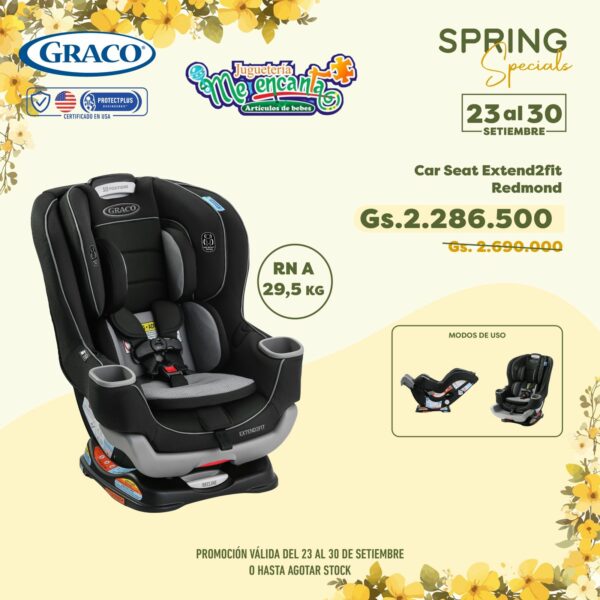 ASIENTO PARA AUTO GRACO EXTERND2FIT REDMOND