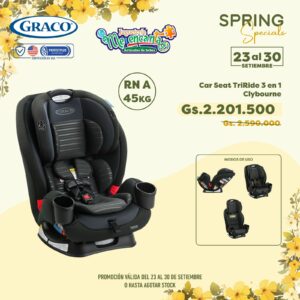 ASIENTO PARA AUTO GRACO TRIRIDE 3en1 CLYBOURNE