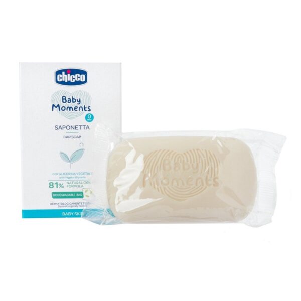 JABON EN BARRA BABY MOMENTS 100 GR CHICCO