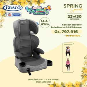 ASIENTO PARA AUTO GRACO TURBOBOOSYTER 2.0 LX GANNON