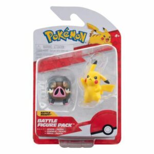 FIGURA POKEMON LECHONK + PIKACHU