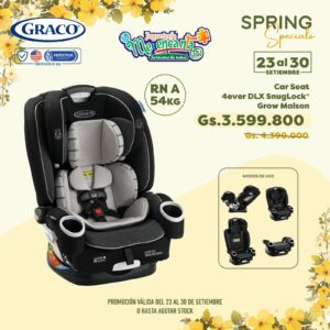 ASIENTO PARA AUTO GRACO SNUGLOCK GROW MAISON