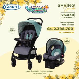 CARRITO DE PASEO GRACO TRAVEL SYSTEM VERB MERRICK