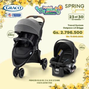 CARRITO DE PASEO GRACO TRAVEL SISTEM OUTPACE LX BRIGGS