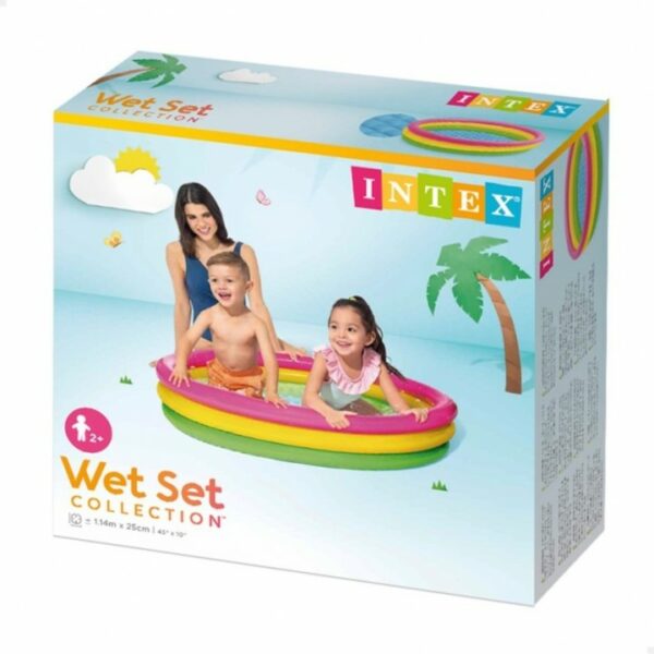 PISCINA INFLABLE PARA BEBE 131L COLORES