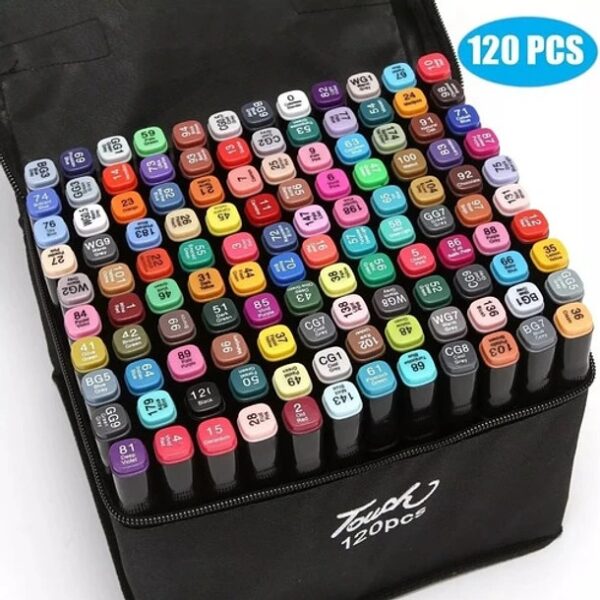 MARCADORES TOUCH DOBLE PUNTA DE 120 PCS