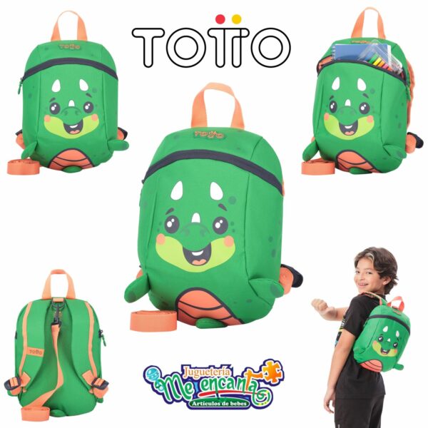 MOCHILA TOTTO KIDS MORRAL DINO