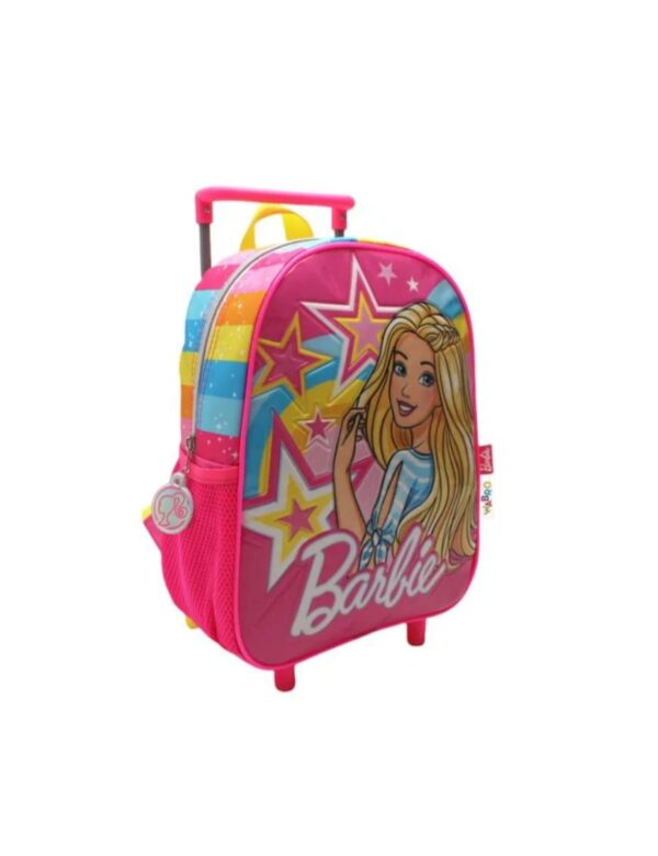 MOCHILA BARBIE ESTRELLAS CON RUEDITAS DE ESPALDA