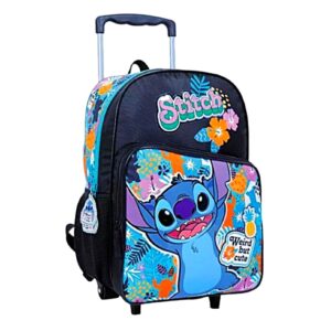 MOCHILA STITCH CON RUEDITAS Y DE ESPALDA