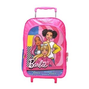 MOCHILA BARBIE AMIGAS CON RUEDITAS Y DE ESPALDA