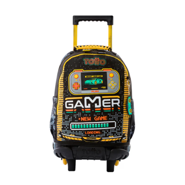 MOCHILA TOTTO CON RUEDITAS DOBLE MORRAL RUE BOMPER BEST GAME