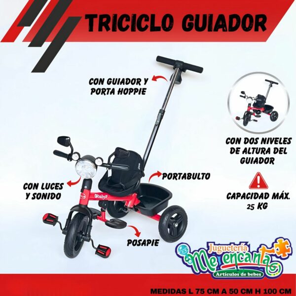 TRICICLO GUIADOR ROJO
