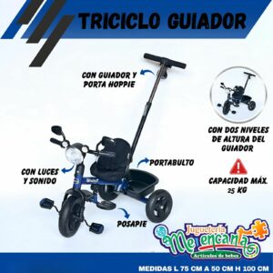 TRICICLO GUIADOR AZUL