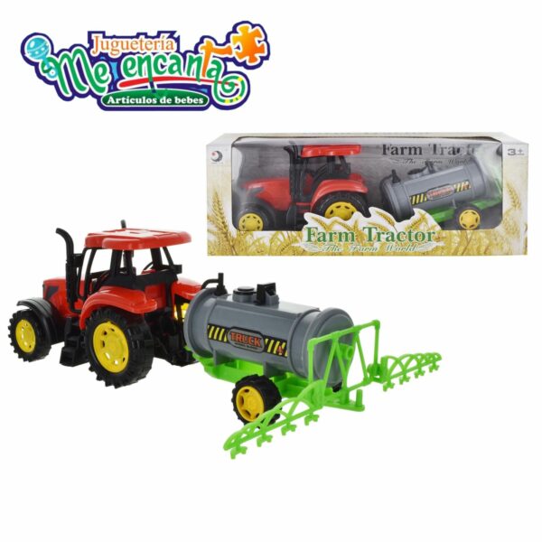 TRACTOR CON FUMIGADOR DE JUGUETE