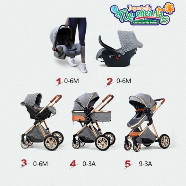 Carrito con Baby Seat y Base para el auto Premium Baby - Imagen 2