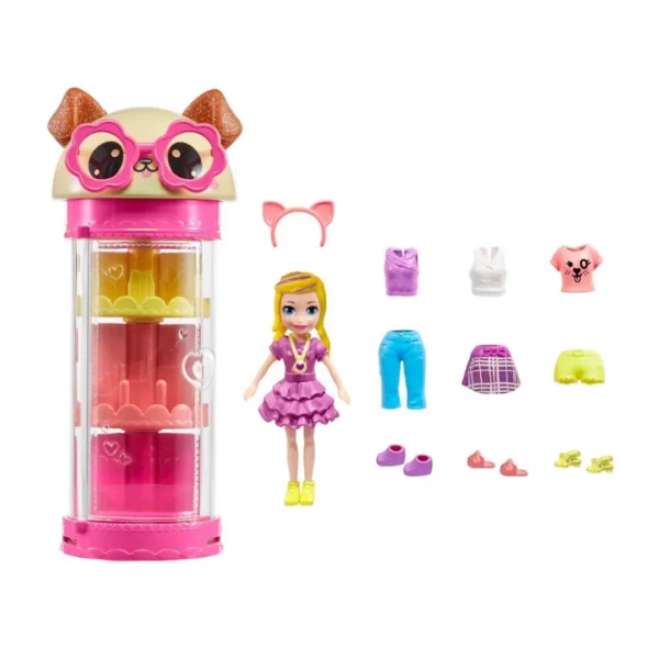 POLLY POCKET SET DE TUBO DE MODA GIRATORIO