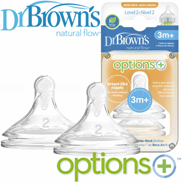Tetina Dr Browns Nivel 2 3M+