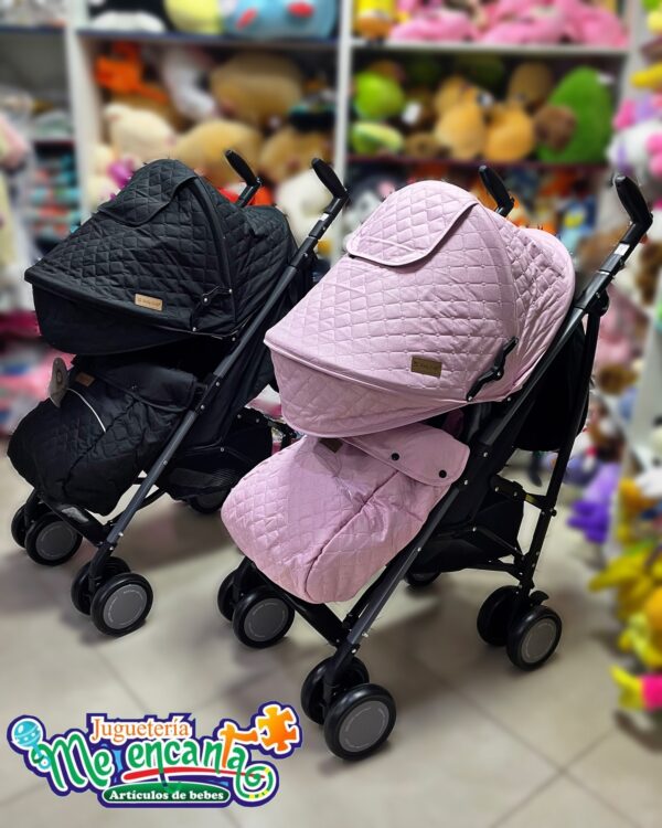 Carrito Paseo Baby Craft Negro y Rosa
