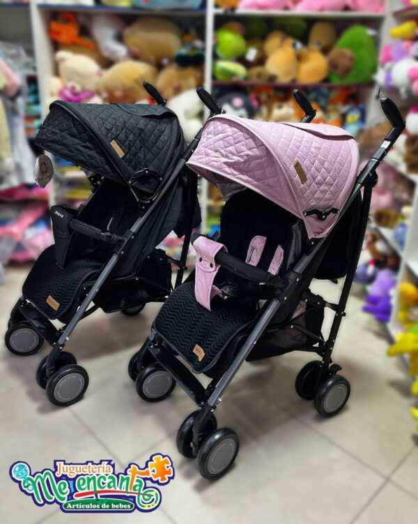 Carrito Paseo Baby Craft Negro y Rosa