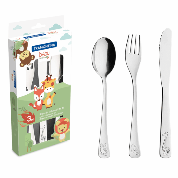 Juego de cubiertos infantiles Tramontina de 3 Piezas