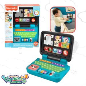 Juguete Didactico Fisher Price Rie y Aprende Mi Primer Laptop de Aprendizaje