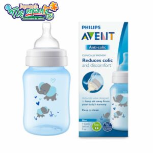 Biberón anticólicos Philips Avent Blue Elephant 260ml