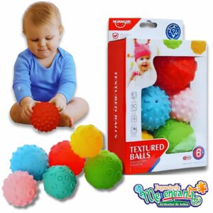 Set de 6 Pelotas Sensoriales para Bebes
