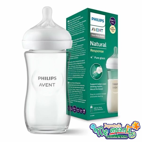 Biberón Avent Natural Baby de 8 oz y 240 ml