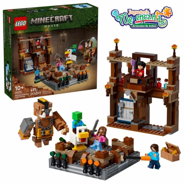 Lego Minecraft Ring Combate Mansión Bosque
