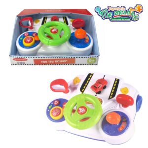 Volante interactivo con luces y sonidos infunbebe
