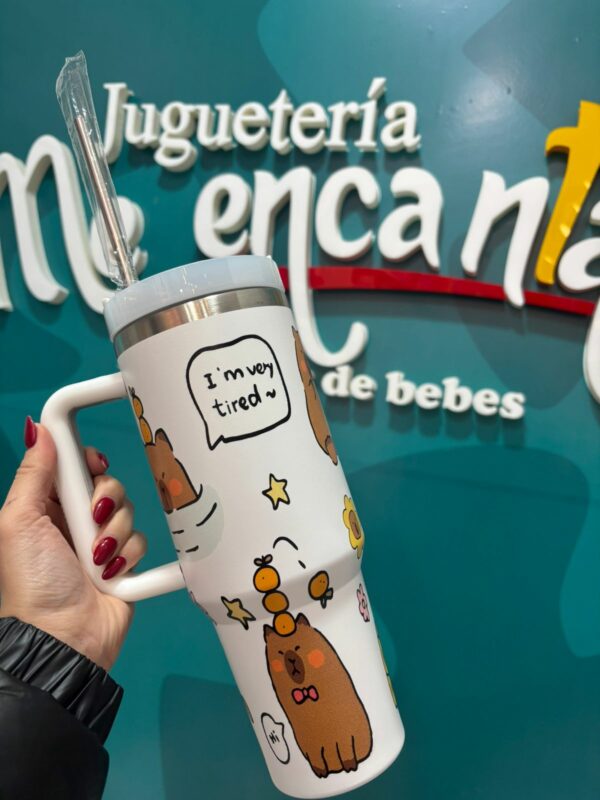Vasos Termicos con Diseño de Capibara - Imagen 3