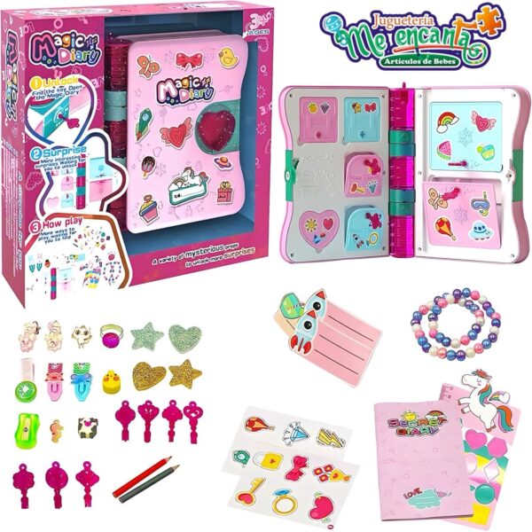 Diario Mágico Con Accesorios Y Stickers - Imagen 2