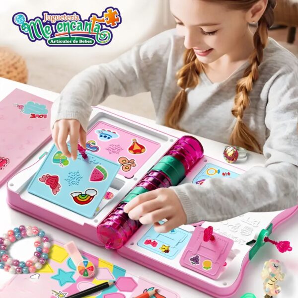 Diario Mágico Con Accesorios Y Stickers