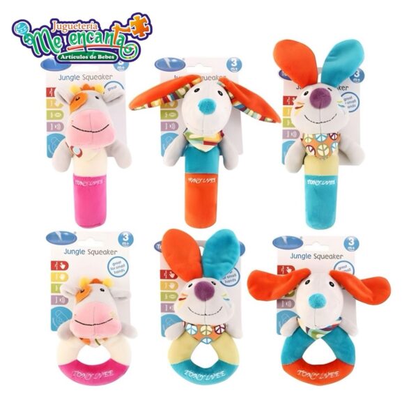 Sonajeros de peluche para Bebes - Imagen 2