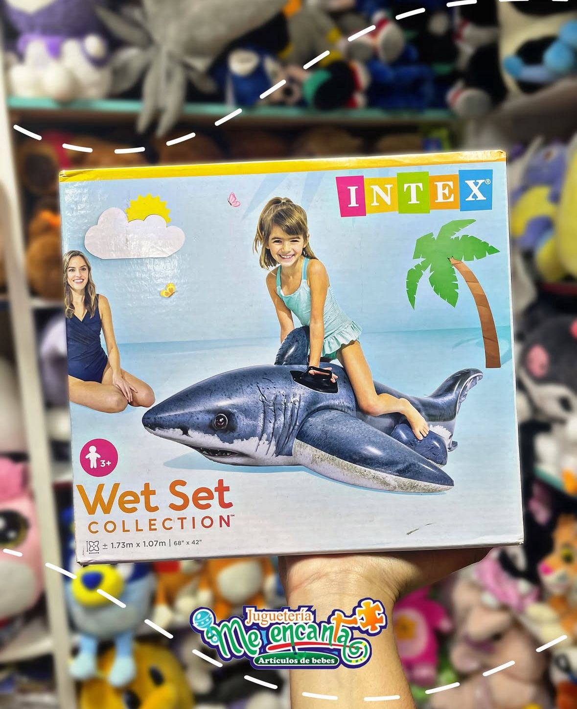 FLOTADOR INFLABLE CON FORMA DE TIBURON DE INTEX