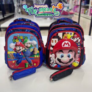 MOCHILA DE ESPALDA DISEÑO DE MARIO BROS