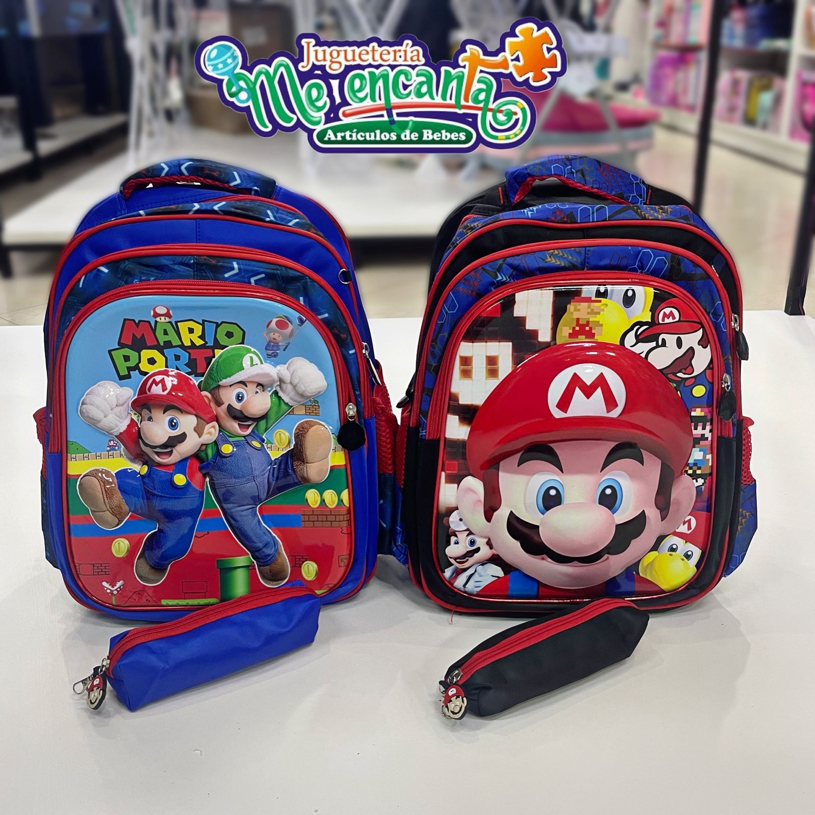 MOCHILA DE ESPALDA DISEÑO DE MARIO BROS