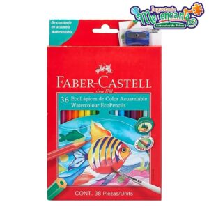 LAPICES DE 36 COLORES ACUARELA FABER-CASTELL
