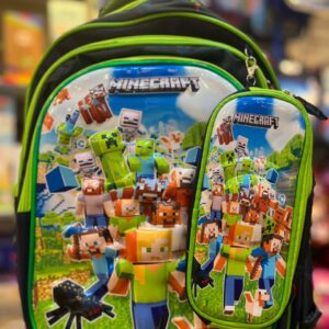 MOCHILA DE ESPALDA + CARTUCHERA DE MINECRAFT