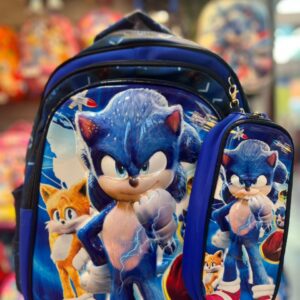 MOCHILA DE ESPALDA DE SONIC 3D