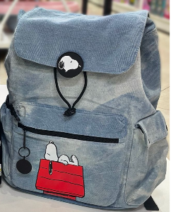 MOCHILA DE ESPALDA DE JEANS DE SNOOPY