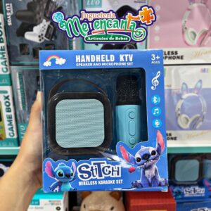 SET DE KARAOKE INALAMBRICO DISEÑO DE STITCH