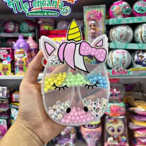 KIT PARA HACER PULSERAS Y COLLARES CON FORMA DE UNICORNIO