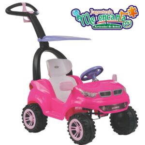 AUTO CON EMPUJADOR PUSH CAR ROSA