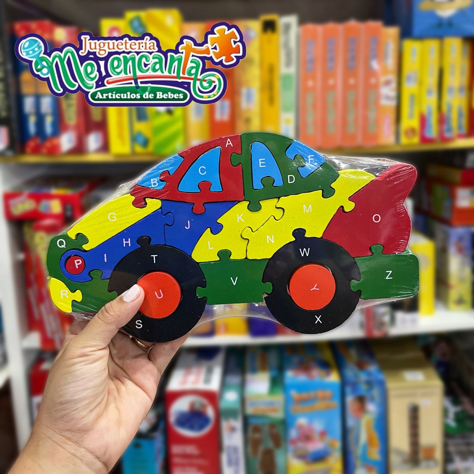 ROMPECABEZA DE MADERA DISEÑO AUTO