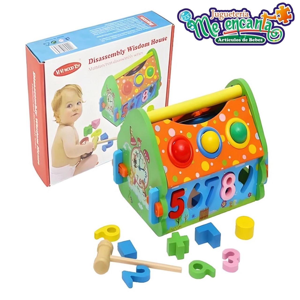 CASITA DIDACTICA DE MADERA MULTIFUNCIONAL