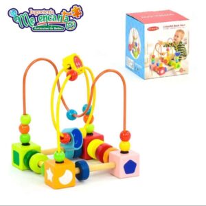 LABERINTO DE CUENTAS DE MADERA